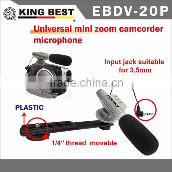 Kingbest EBDV-20P Stereo Video Shotgun Mic Microphone For Nikon/Canon Camera DV Camcorder photo-4