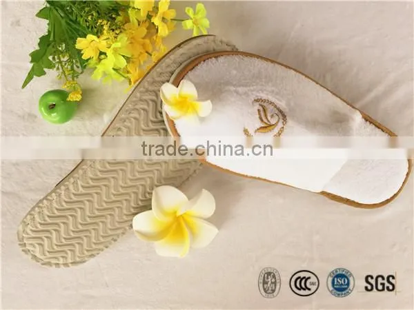 Senior Star Hotel Soft Velour Winter Warm Slipper SPA Slipper Bathroom Slippers photo-3