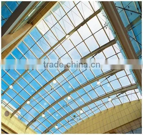 Glass Skylight with strong supporting net