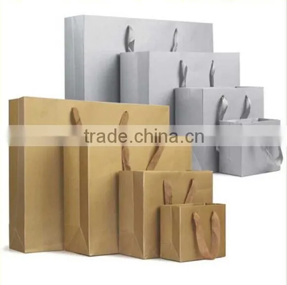 Custom Design Printed Shopping Brown Kraft Paper Bag photo-2
