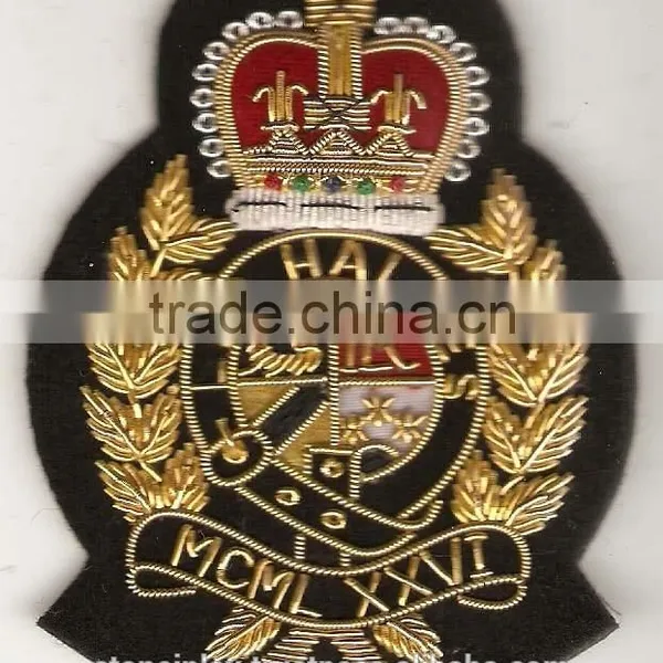 Black Zari Embroidery Badges