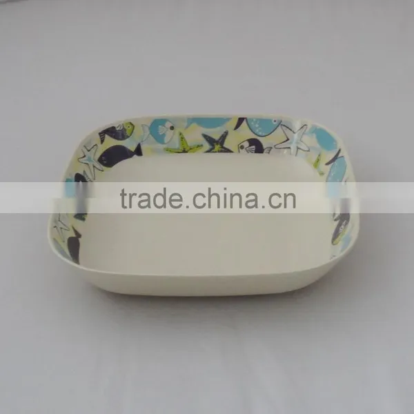 Eco-Friendly Bamboo Fiber Square Bowl photo-2