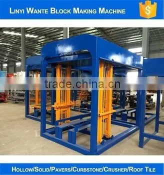 QT4-15 Fully Automatic Concrete Cement Hollow Paver Bricks Block Making Machine Production Line photo-3