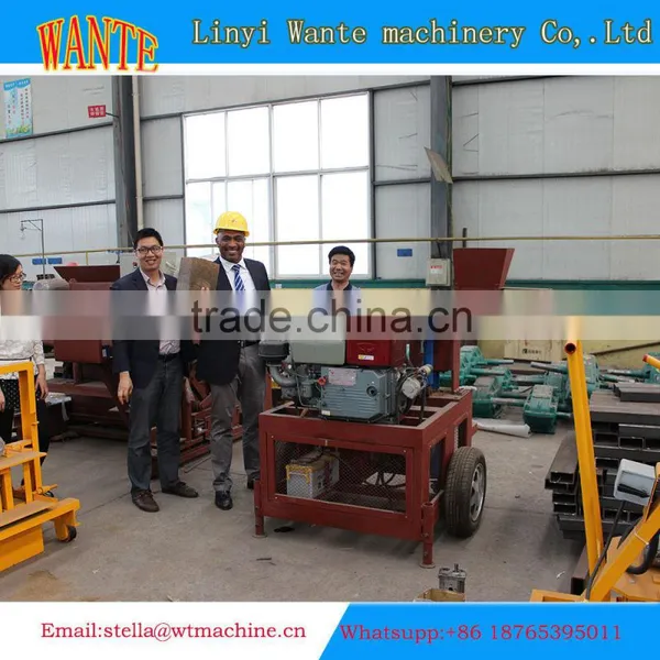 WT1-20 Diesel Hydraulic Clay Brick Machine Hydraulic Paving Brick Making Machine photo-2