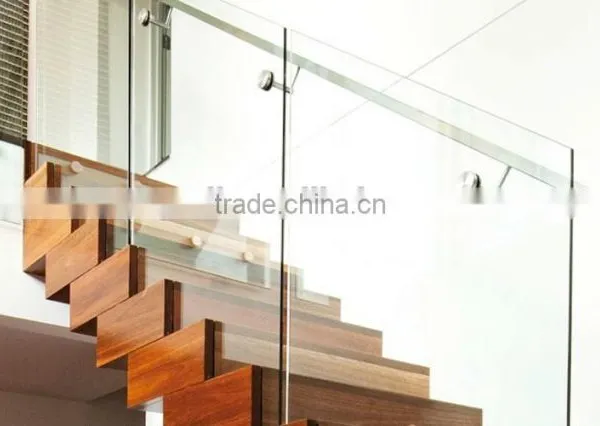Canada Steel Wooden Straight Wood Tread, Stainless Steel Stair--YUDI photo-3