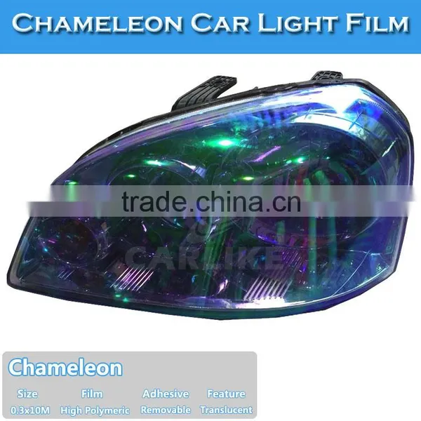 New Shiny Transparent Chameleon Color Change Vinyl Film Car Headlight photo-5