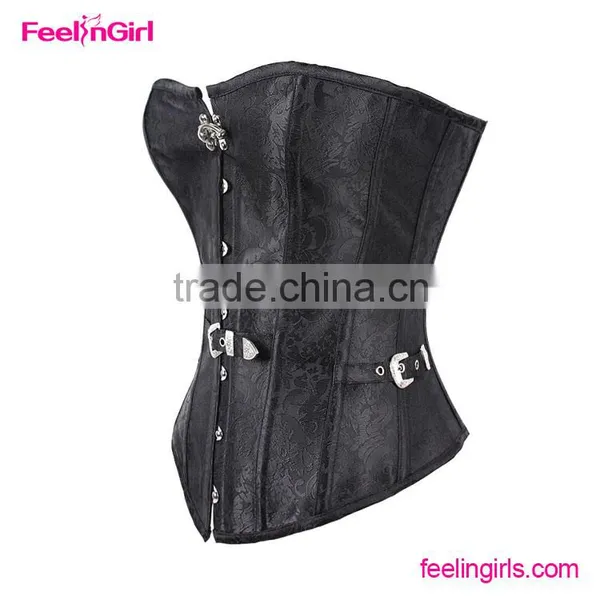 Cheap Black Steampunk Wholesale XXL Elegant Bustier Corset Tops photo-2