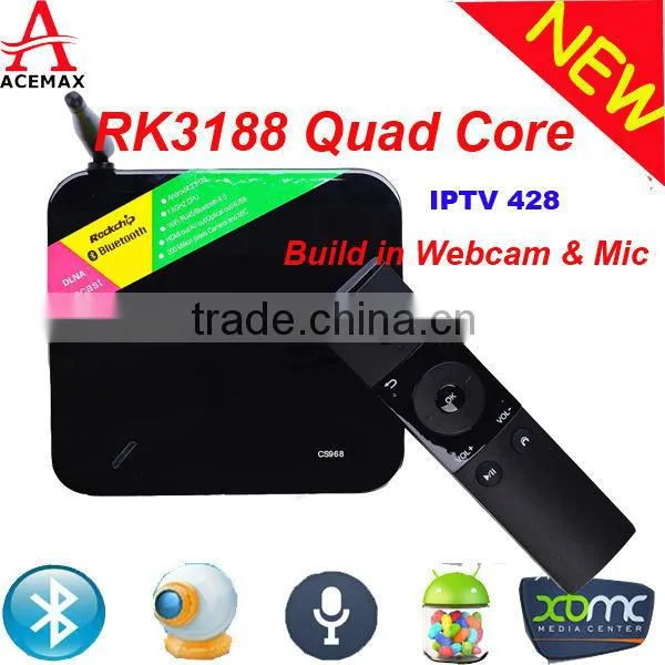 Quad core Android TV Box with Camera and Android 4.2.2 System