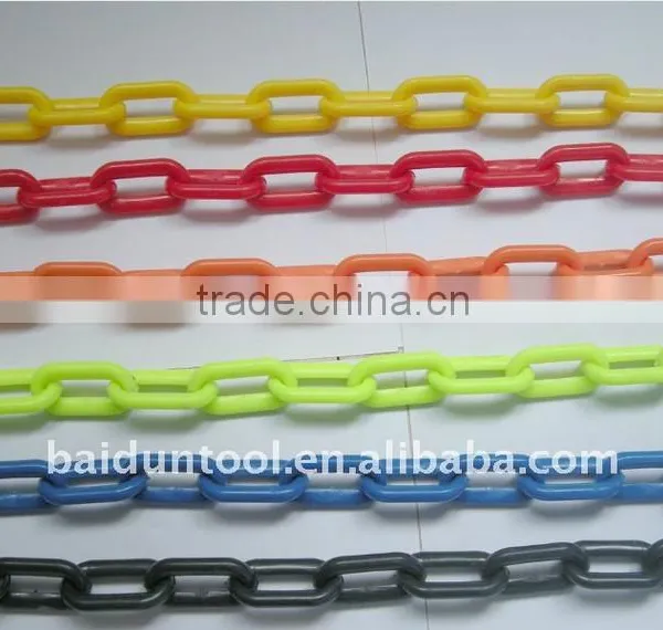 7mm Plastic Warning Traffic Chain /safety Plastic Chain for Worksite photo-3