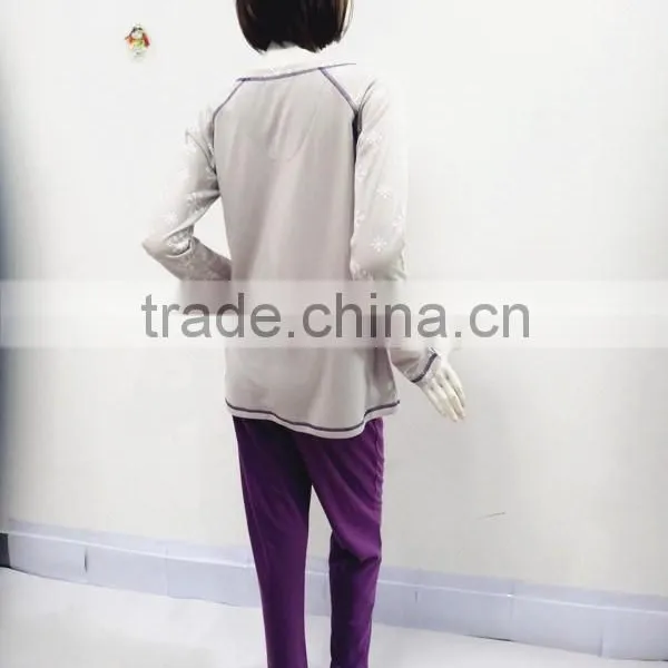 Leisure Simple Cute Snowman Pajamas Women photo-5