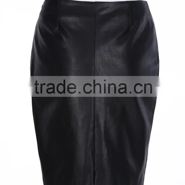 Popular PU Latest Skirt Design Pictures for Ladies photo-2