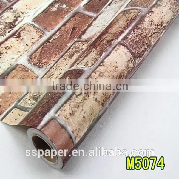 Self-adhesive Waterproof Hot Sale Brick Design Closeout Wallpaper Quality Choice photo-2