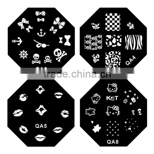 DIY Nail Art Nail Tools QA Series Stainless Nail Art Stamping Plates photo-3