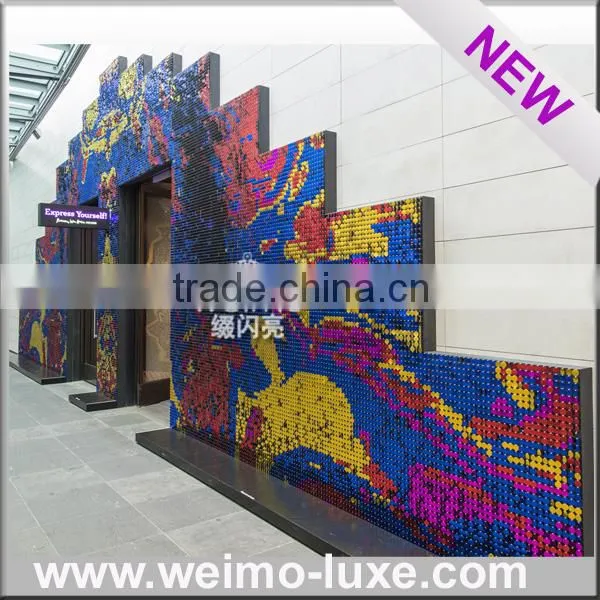 2016 New Reflective Sequin Decorative Plastic Panels photo-6