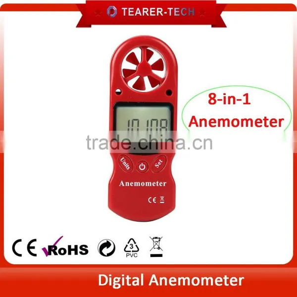 8-in-1 Handheld Weather Meter With Temperature, Humidity, Dewpoint, Heat Index, Wind Chill and Barometer TL-302