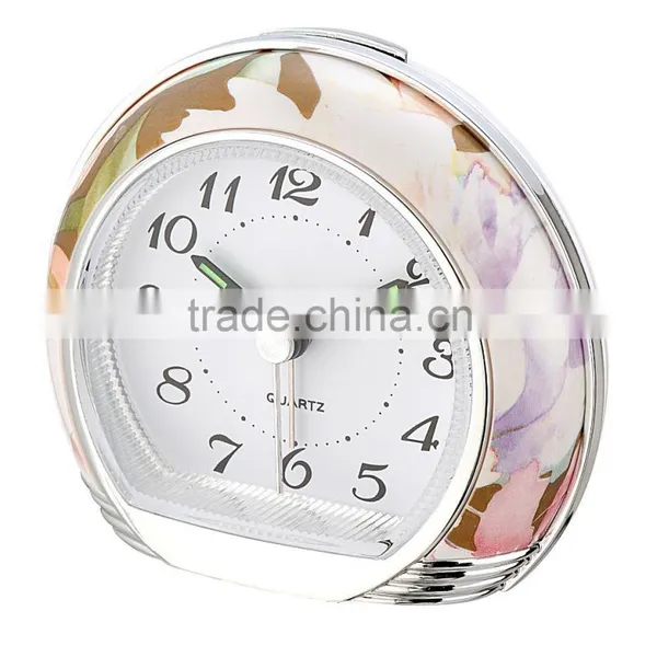 Exclusive Hot Sale Flower Pattern Decorative Alarm Clock photo-2