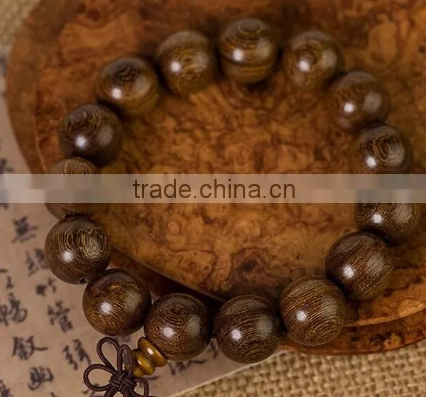 Delicate Golden Sandalwood Tibet Buddhism Prayer Antifatigue Bead Bracelet photo-6