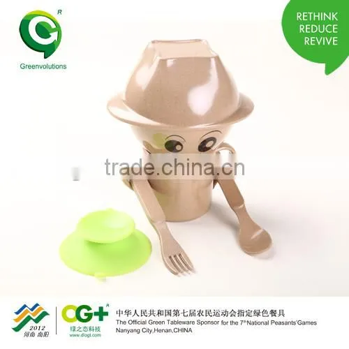 Healthy Material Biodegradable Children Dinner Table Set photo-5