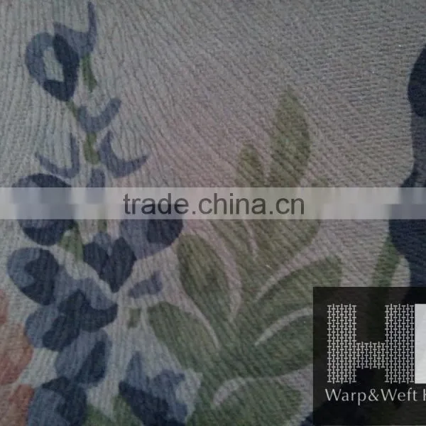 Print Burnout Bonding Sofa Fabric and Textile Material Fabric photo-3