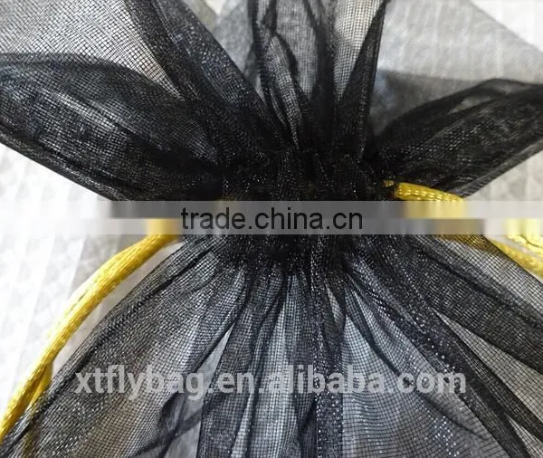 Eco-Friendly Custom Printed Logo Organza Gift Bags photo-3