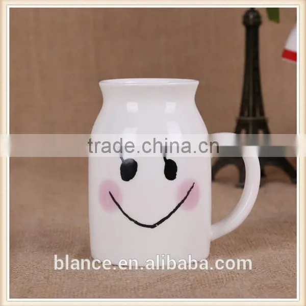Porcelain Milk Cup Small Mouth Design Cow Milk Mug photo-5