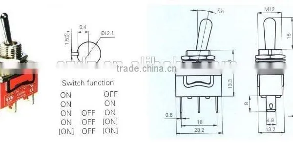Machinery Rocker Switch,on-off-on Rocker Switch Single-pole Double-throw Type photo-4