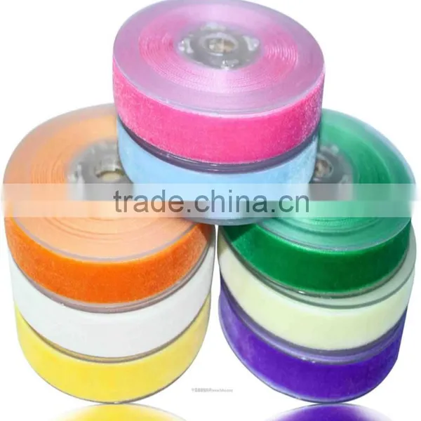 China Supplier Factory Wholesale Top Quality Colorful Velvet Ribbon For Luxurious Garment Accessories