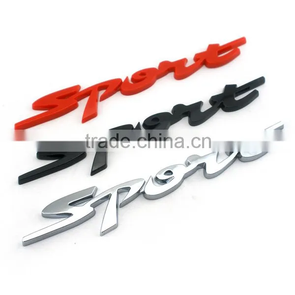 Decoration Chrome Car Logo Sport Adhesive Letters Stickers photo-3