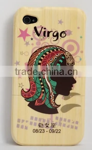 OCASE Manufacturer Maple Wood Zodiac Sign Color Drawing Printing Phone Cover for Iphone 6 photo-2