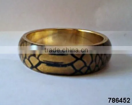 Brass Metal Fashion Bangle Bracelet Painted photo-1
