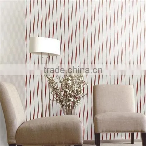 Vinyl Wallpapers/wall Paper Red and White Wallpaper for Restaurant Walls photo-2