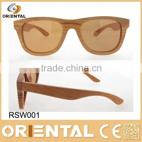 Round Wood Sunglasses
