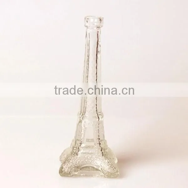 Clear Eiffel Tower Glass Jar Bottle for Flower or Artwork photo-5