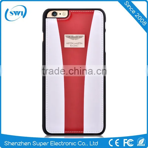 Aston Martin Racing Strap Genuine Leather Back Cover Case for Iphone 6s / Iphone 6 4.7 Inch photo-5