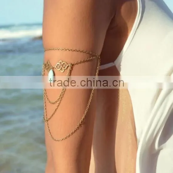 Fashion Hollow Out Auspicious Sign Arm Chain photo-2