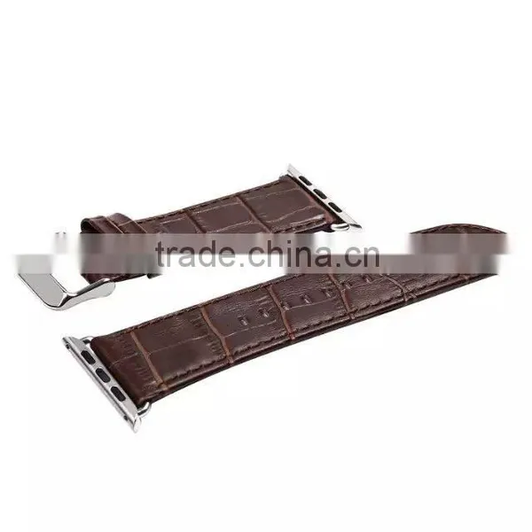 2015 Fashion Crocodile Alligator Leather for Apple Watch Wristband photo-4