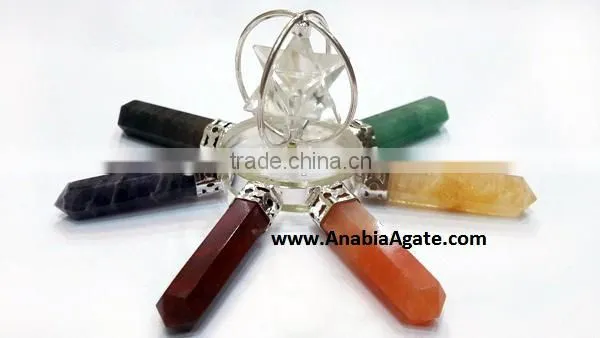 7 Chakra Spinning Merkaba Agate Energy Generator : Agate Chakra Healing Tools photo-5
