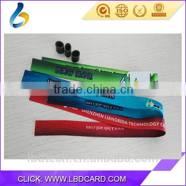 Cheap Price Printed Fudan F08 Woven Wristbands For Event RFID Fabric Wristband photo-4