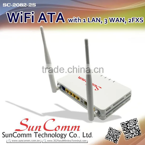 SC-2082-2S With 1 WAN, 3 LAN, 2 FXS WiFi VoIP ATA photo-6