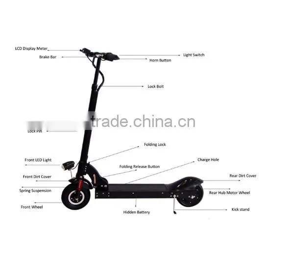 High Quality Fashionable Chariot 2 Wheels Stand up Electric Scooter photo-3