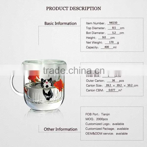 Wholesale 400ml High Borosilicate Handmade Glass Cup With Lid photo-3