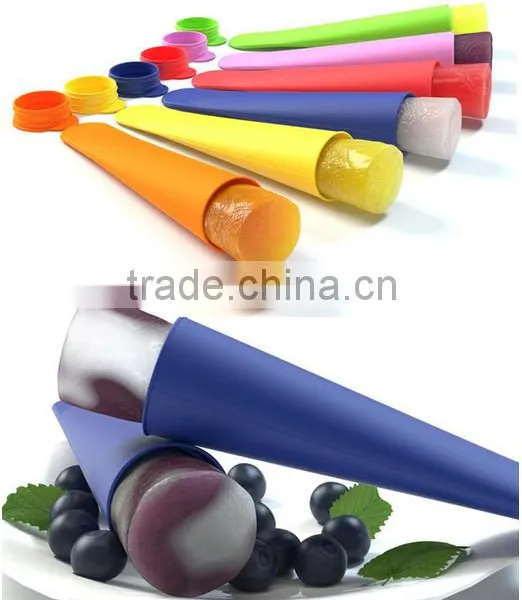 Colorful Silicone Ice Pop Mold Maker Cone Shape Mold photo-2