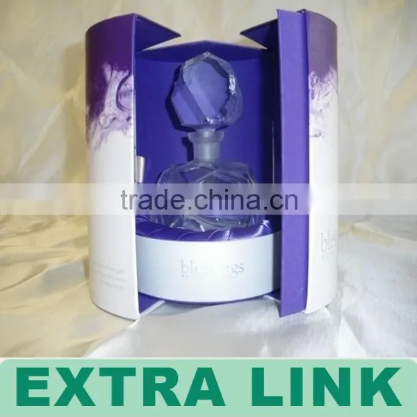 Purple Color Custom Printing Design Double Open Door Perfume Package Box photo-2