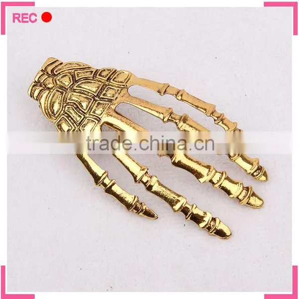 Large Metal Hair Clip for Party, Skull Shaped Made in China Hair Clips photo-5