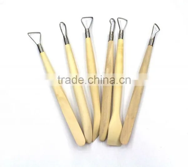 6pcs Hand Clay Pottery Tools Set With Steel Ribbon Blades /sculpting Tools photo-4