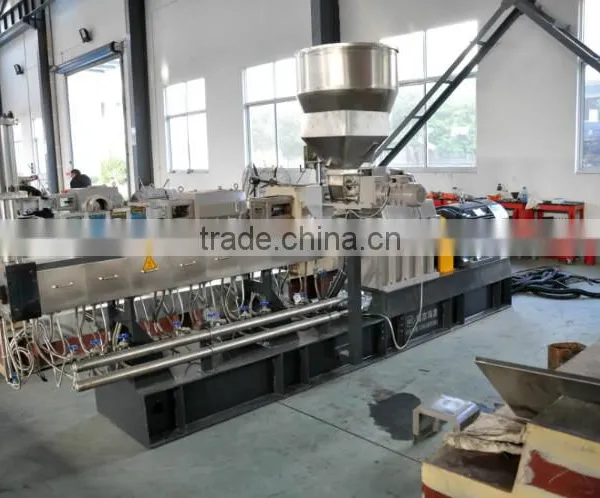TPR Compounding PP PE Plastic Masterbatch Granulator Twin Screw Extruder photo-5