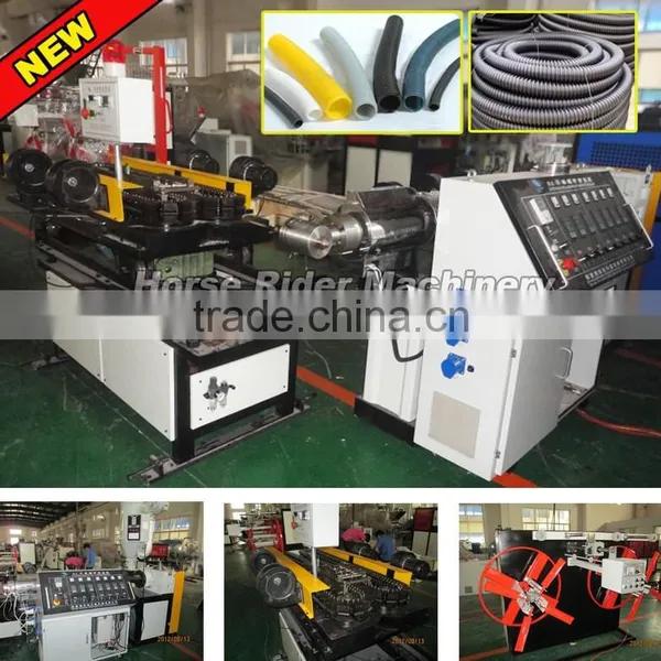 High Output Single Wall PE PVC Corrugated Pipe Machine / Plastic Single Wall Corrugated Pipe Extruder Machine photo-3