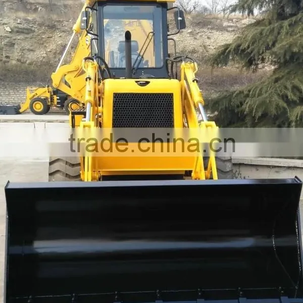 Hydraulic Joystick Operating Tractor Back Hoe Loader Model Wz30-25, 4 Wheel Drived,with CE Certification photo-2