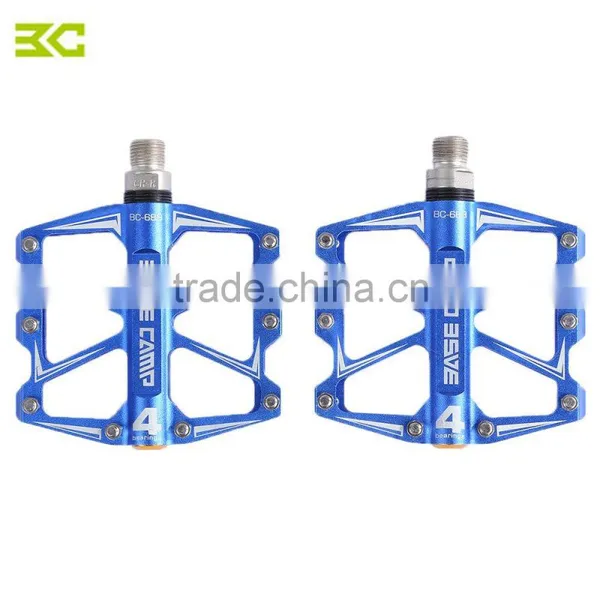 2PCS BC - 688 Mountain Bike Bicycle Pedal MTB Flat Pedals Aluminum Alloy 4 Ball Bearings Ultralight Bicycle Accessory Parts photo-3
