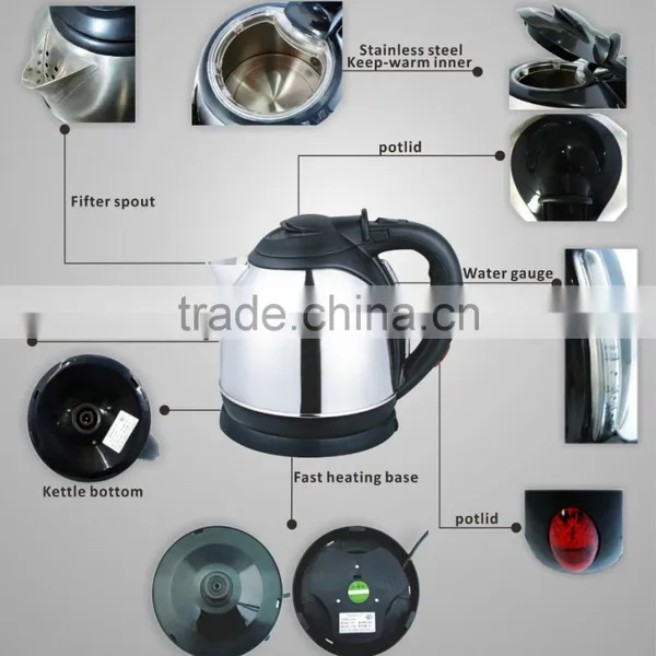 1.8L Stainless Steel Instant Hot Water Kettle LG-823D photo-6